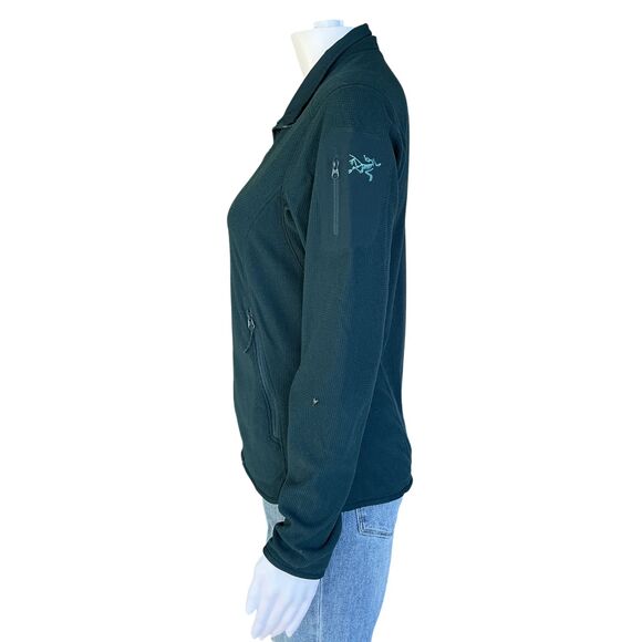 Arc'teryx Womens Delta LT Jacket Size S Aqua Waffle Knit Thermal Full Zip Sports - Picture 4 of 14